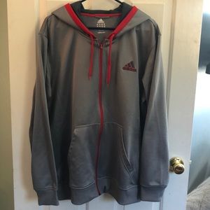 Mens XL full zip Adidas hoodie